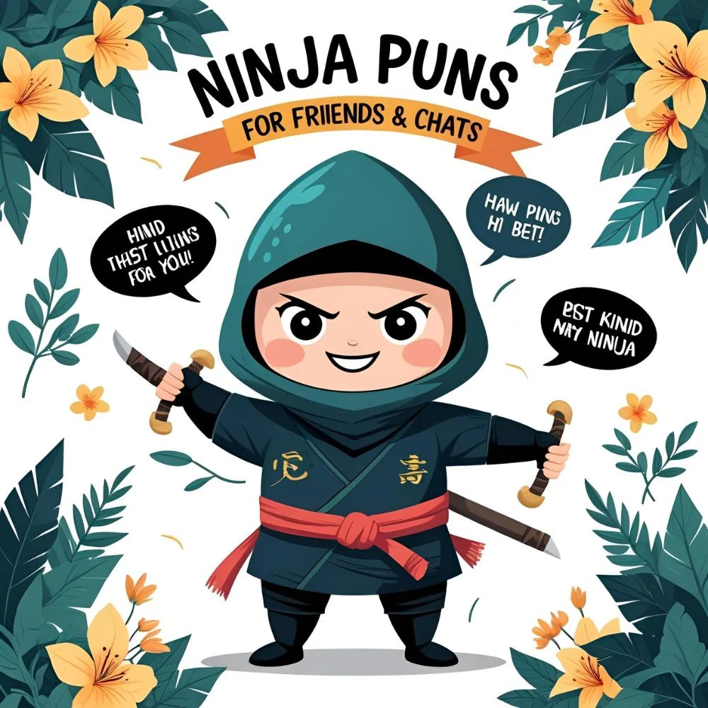 Best Ninja Puns for Friends and Chats
