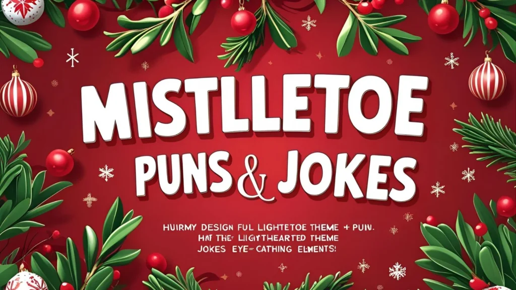 Mistletoe Puns and Jokes